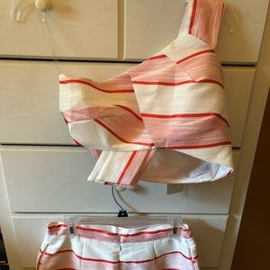 Crop top and matching shorts